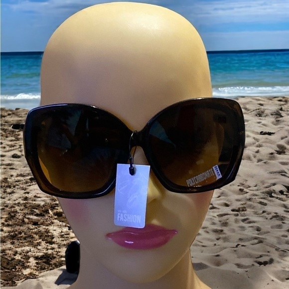 Oversized Sunglasses Dark Goth Brown Streetwear BALLETCORE Casual NWT - Picture 11 of 12